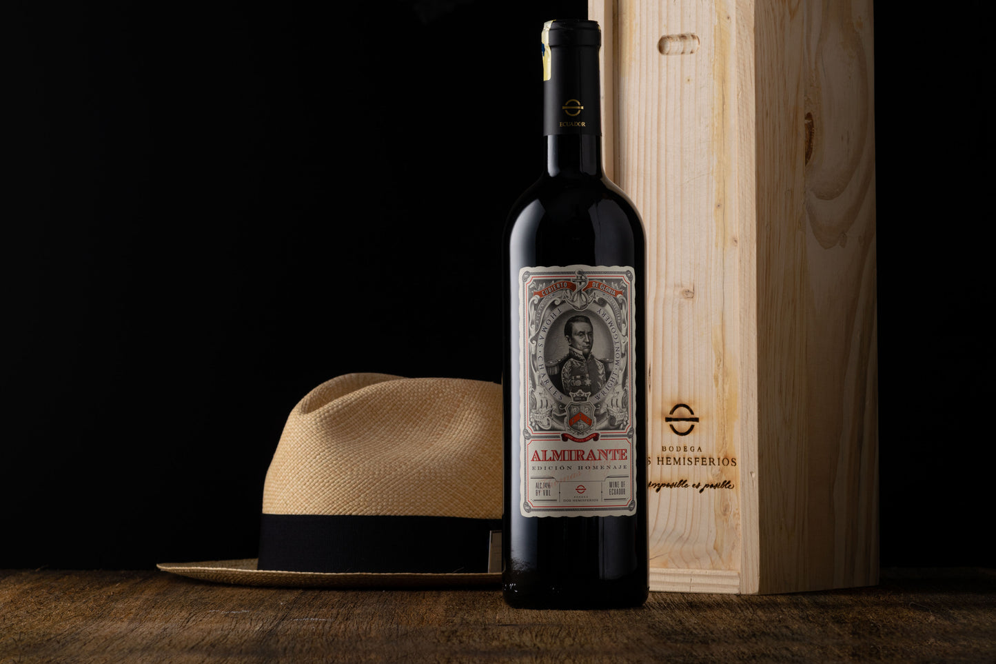 Caja de Madera Bodega Dos Hemisferios (1 unidad) - Bodega Dos Hemisferios