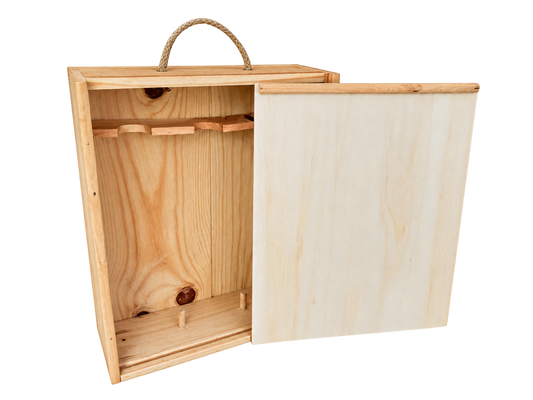 Caja de Madera Bodega Dos Hemisferios (3 unidades) - Bodega Dos Hemisferios